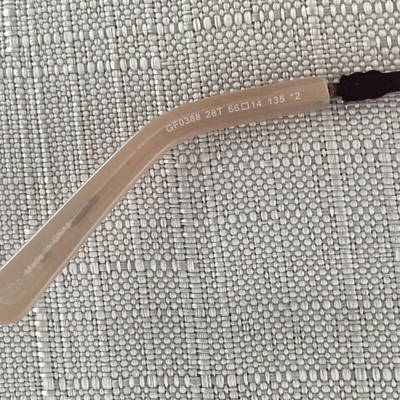 Guess Women Sunglasses GF0388 28T 66[]14 135 Eye Wear Gold Tone Half Rim Shades - Picture 4 of 11